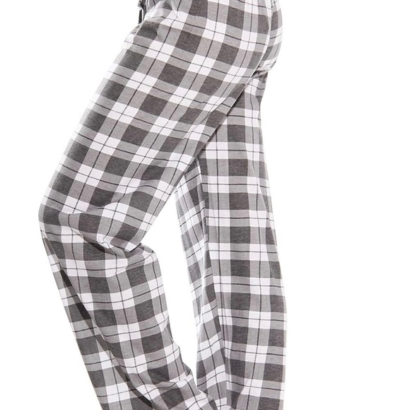 Just love 100% cotton jersey women plaid pajama pants sleepwear - Picture 2 of 3